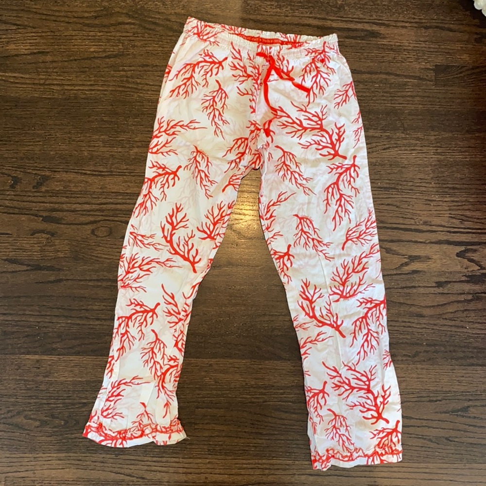 victoria’s secret coral pajama pants
